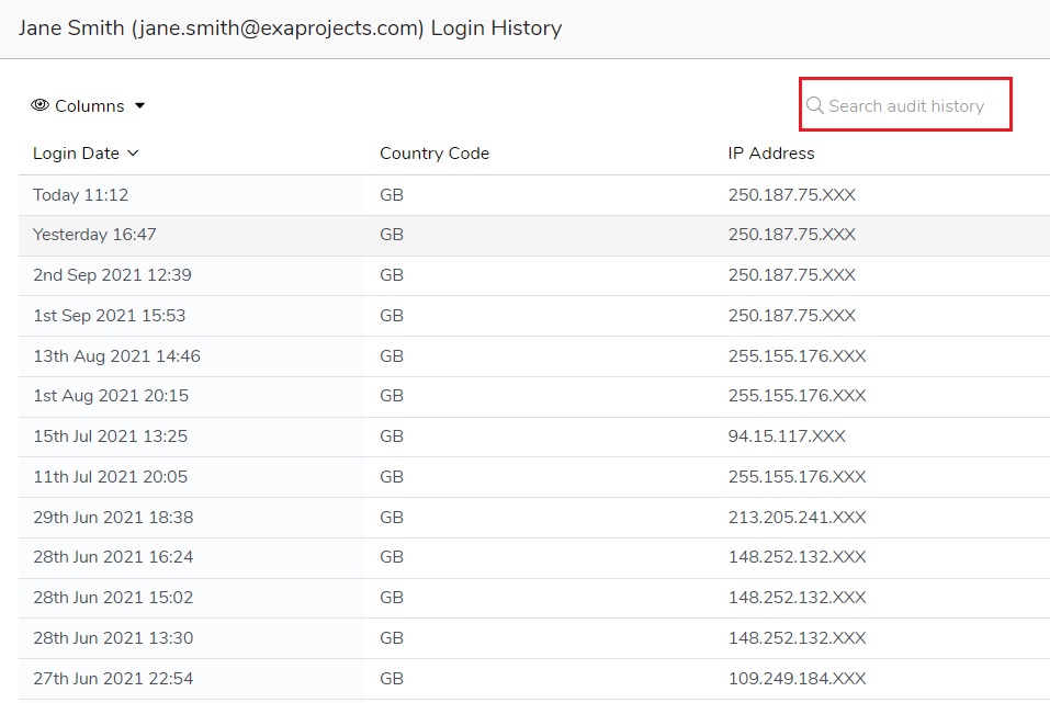 Login-audit-modal