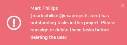 deleting a user with outstanding tasks