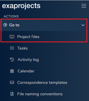 go-to-Project-Files