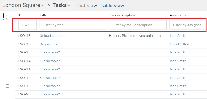 table-view-filter-row